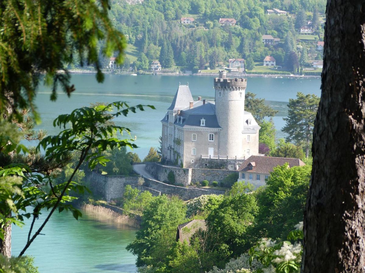 Au Bord Du Lac D'Annecy, Logement Type Loft, Dans Residence Avec Plage Et Ponton Privee Duingt Εξωτερικό φωτογραφία