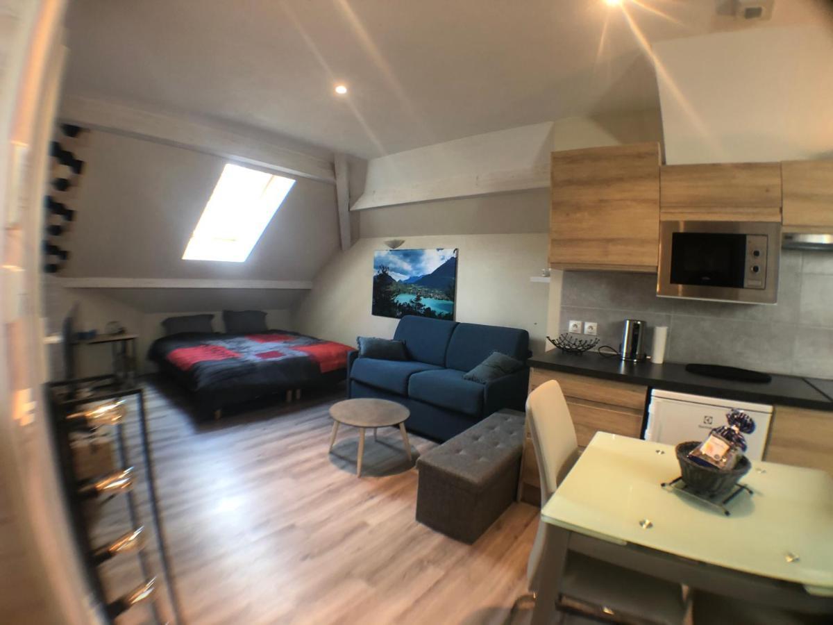 Au Bord Du Lac D'Annecy, Logement Type Loft, Dans Residence Avec Plage Et Ponton Privee Duingt Εξωτερικό φωτογραφία